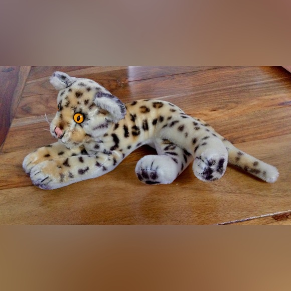 Steiff Toys 96s Steiff Ocelot Ozelot Stuffed Animal Plush W Orange